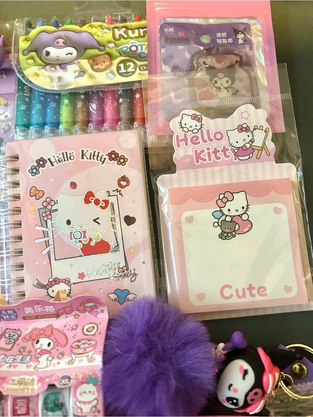 Sanrio- My Melody & Kuromi Stationary Accessory Set